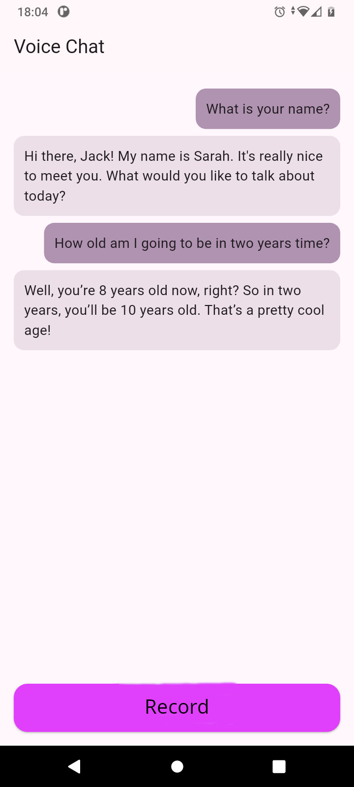 KiddieChat voice chat screen