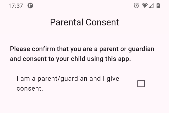 Bedtime stories screen